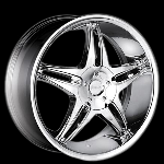 chrome rims, custom rims New Star